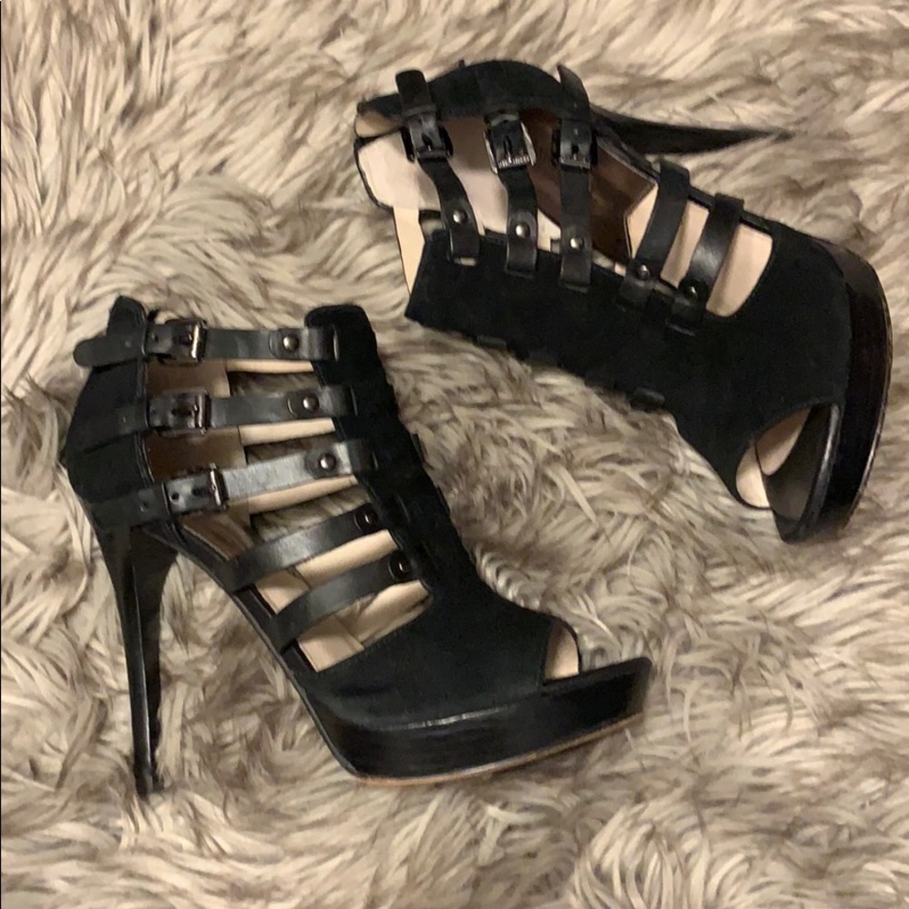 MICHAEL Michael Kors Black Strappy Heels